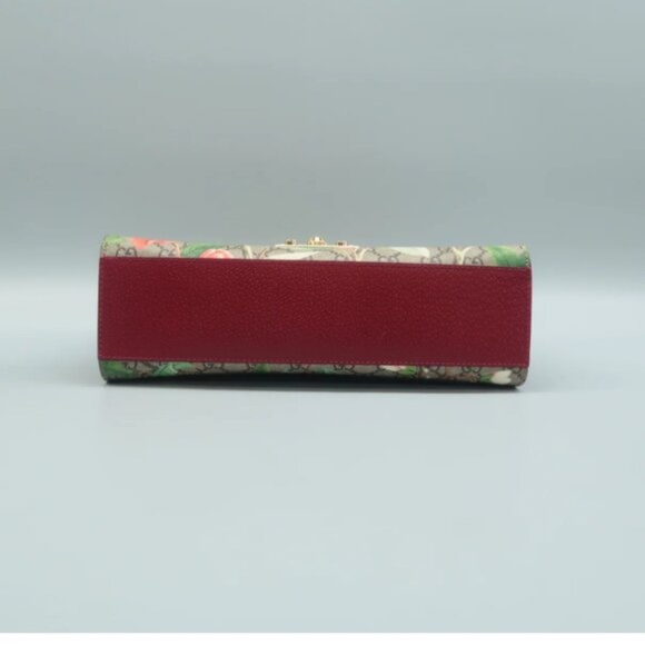 100% Authentic GUCCI Padlock Multicolor Tian Print GG Canvas Shoulder Bag - Picture 5 of 12